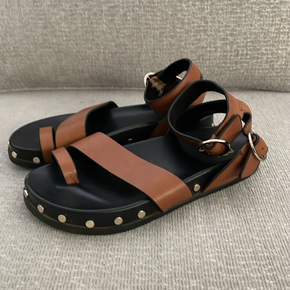 GB Gianni Bini footbed sandals studded just like Marant size 5,5 comfy vacation